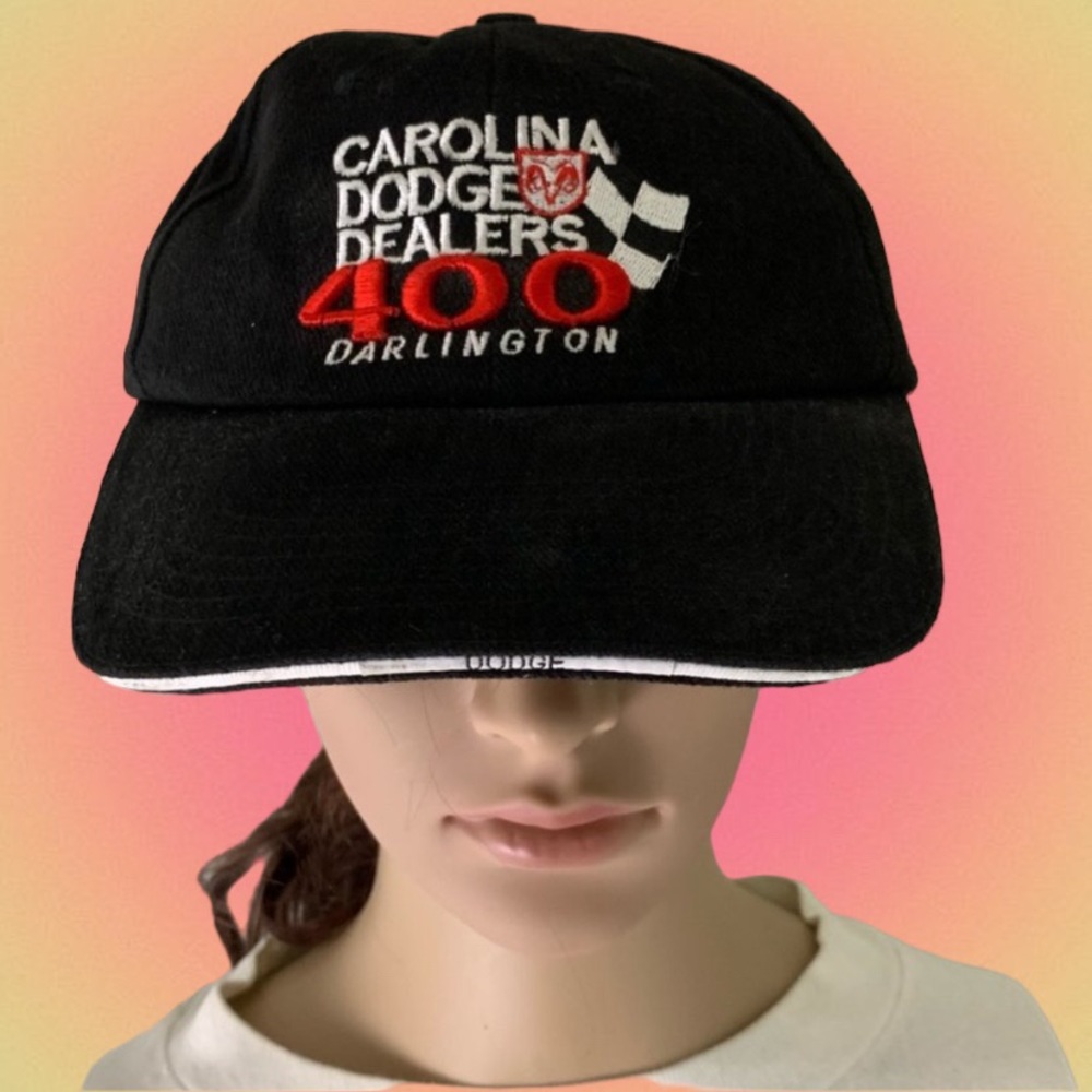 Vintage Y2K 2003 Carolina Dodge Dealers 400 Darlington Strapback Dad Hat